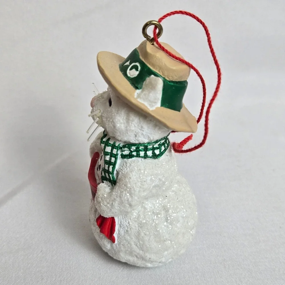 Pet Holiday Luv-A-Pet 2000 Snowkitty Cat Christmas Ornament‎ & BoxVintage Y2K